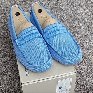 Rothy’s Driving Shoe in light blue — super comfy & great for indoor and outdoors